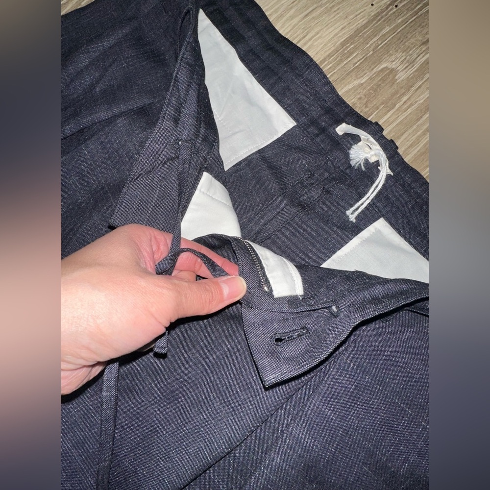 The Row Dark‎ Chambray Wide Leg Trouser Medium - Picture 10 of 11